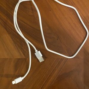 iPhone cord with usb only no wall plug in